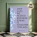 Spanish Galatians 5:22-23 Verse Painting Poster, Soft Watercolor Blue Floral & Lavender Tone Poster, Inspirational Religious Wall Decor Ideal For_maomaolike.com