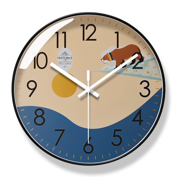 Yipula 7171 New Living Room Abstract Art Silent Morandi Home Bedroom Wall Clock_maomaolike.com