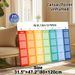 Spanish Weekly Routine Painting Poster, Vibrant Rainbow Grid-style Planner Poster, Clear Structured Layout To Organize Weekly Schedules, Ideal For_maomaolike.com