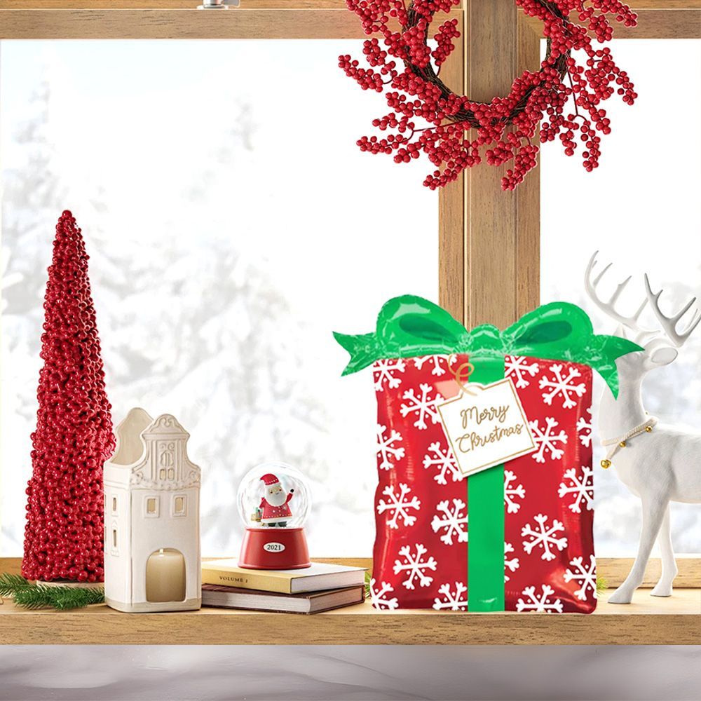 Christmas Foil Balloon - 49cm X 69cm Festive Atmosphere Maker Fo 12pcs_maomaolike.com