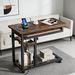 Side Table With Wheels,Durable Mobile C Table,Narrow Desk,Convenient Charging Station_maomaolike.com