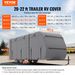 Travel Trailer Cover, 20-22 Ft RV Cover, 4-Layer Non-Woven Fabric Camper Cover, Waterproof, Windproof And Rip-Stop Class A RV Cover, With Storage Bag, Repair Patches, Straps And Tire Covers_maomaolike.com