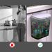 Wall Mounted Household Galley Waste Hanging Bathroom Trash Can With Lid Food Garbage Bin Kitchen Accessories_maomaolike.com