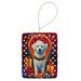 Kuvasz Holiday Christmas Porcelain Ornament Christmas Tree Hanging Decorations For Home Christmas Holiday, Rectangle, Gift, Multicolor_maomaolike.com
