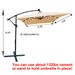 Rectangle 2x3M Outdoor Patio Umbrella Solar Powered LED Lighted Sun Shade Market Waterproof 6 Ribs Umbrella With Crank And Cross Base For Garden Deck Backyard Pool Shade Outside Deck Swimming Pool_maomaolike.com