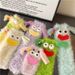 Plush socks funny home winter warm thick coral fleece sleeping socks cute ugly big eyes floor socks_maomaolike.com