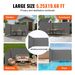 VEVOR Retractable Side Awning, 63''x 236'' Full Aluminum Rust-Proof Patio Sunshine Screen, Outdoor Privacy Divider & Wind Screen, Works For Courtyard, Balcony, Roof Terraces And Pools, Gray_maomaolike.com