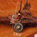 Brass Fortune Globe Rotating Vintage Creative Car Keychain Pendant Bell Hanging Ornament Street Stall Small Item_maomaolike.com