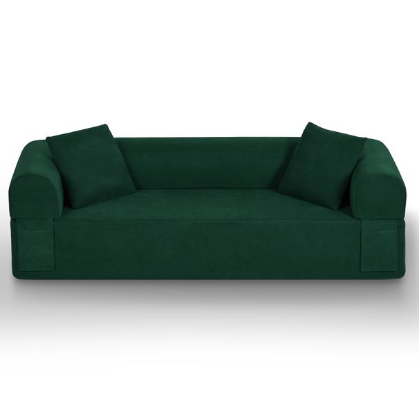 3Seater Sofa Boneless Couches,No Assembly Needed, Modern Sofa For Compact Living Rooms, Apartments, And Offices_maomaolike.com