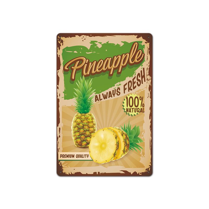 Vintage Retro Fruit Tin Sign - American Bar Background Wall Decor For Home Decoration_maomaolike.com