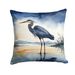 Blue Heron Barely Lit Sky Throw Pillow Machine Washable, Indoor Outdoor Decorative Pillow For Couch, Bed Or Patio, 18Hx18W_maomaolike.com