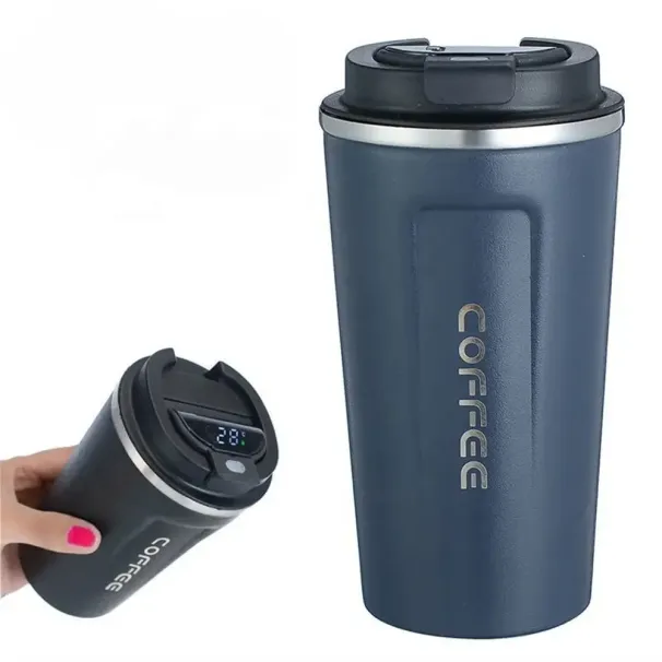 1pc 510ml Stainless Steel Smart Coffee Tumbler Cup With Intelligent Temperature Display Portable Travel Mug_maomaolike.com