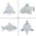 Plush Animal Stationery Pouch Women Cute Dog/Dinosaur Plush Pencil Case Ladies Cosmetic Bag_maomaolike.com