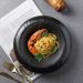 Stone Pattern Soup Straw Hat Round Bowl Deep Pasta French Dinner Plate Light Luxury Hotel Kitchen Plating Tableware_maomaolike.com