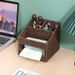 Woven Tea Table, Household Straw Woven Miscellaneous Storage, Desktop Toy Key, Cosmetics, Living Room Snacks, Drawer_maomaolike.com