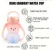 1pc Cute Bear Water Bottle BPA-Free Portable Kettle With Straw & Shoulder Strap Heat-Resistant Large-Capacity_maomaolike.com