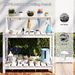 Potting Benches For Outside, HDPE Garden Potting Table All Weather, Outdoor Potting Table With Storage For Patio, Backyard, Garden, White_maomaolike.com