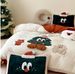 Christmas Lamb Wool Four-Piece Milk Velvet Thickened Winter Warm Cartoon Holiday Bedding Set_maomaolike.com