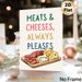 Meats & Cheeses Themed Painting Poster, Colorful Cartoon-style Charcuterie Platter Poster, Playful Food-themed Decor Ideal For Kitchen And Dining Room_maomaolike.com