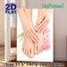 Manicure & Pedicure Themed Painting Poster, Elegant Floral Manicure & Pedicure Scene Poster, Gentle Aesthetic Decor Brings Tranquil Vibe For Beauty_maomaolike.com