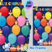 Spanish Birthday Calendar Painting Poster, Vibrant Cute Animal & Colorful Balloon Scene Poster, Festive Design To Track Monthly Birthdays, Suitable_maomaolike.com