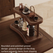 Desktop Cup Storage Small Curio Multi-layer New Chinese Style Purple Clay Teapot Display Tea Set Rack_maomaolike.com