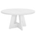 Round Dining Table For 4, 47" Wooden Kitchen Table Farmhouse Dinner Table_maomaolike.com
