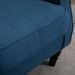HOMCOM Button-Tufted Accent Chair With High Wingback, Rounded Cushioned Armrests And Thick Padded Seat, Blue_maomaolike.com