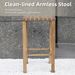 Bar Stools Set Of 2, 27.6inch Metal Counter Height Bar Stools With Footrest, Hand-Made Drawstring Tall Bar Chairs For Kitchen, Island, Dining Room, Pub, Cafe_maomaolike.com