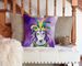 Borzoi King Of Mardi Gras Throw Pillow Machine Washable, Indoor Outdoor Decorative Pillow For Couch, Bed Or Patio, 14Hx14W_maomaolike.com