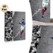 Soccer Player Celebration Painting Poster, Stylish Partial-color Monochrome Match Scene Poster, Sports-themed Wall Decor Suitable For Living Room_maomaolike.com