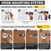 Heavy Hook Display Hanger 4 Sets Of Long Ladder Hooks, Heavy Garage Metal Hooks Strong Load Warehouse Tools Storage Hooks Garage Hanger Wall_maomaolike.com