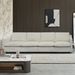 4-Seater Modern Beige Fabric Modular Cloud Sofa With Ottoman, Sectional Sofa, Chenille Cloud Couch Deep Seat For Living Room_maomaolike.com