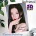 K-pop Female Idol Painting Poster, Sleek Glamorous Portrait Poster, Trendy Idol-themed Wall Decor Ideal For Fan Bedrooms, Personal Living Areas_maomaolike.com