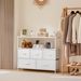 Dresser For Bedroom, Chest Of Drawers, 5 Drawer Dresser, Closet Fabric Dresser With Metal Frame Tv Stand_maomaolike.com