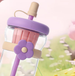 Custom Cute Glass Cartoon Infuser Cold Brew Flower Tea Straw Direct Drinking For Female Students And Children Gift Water_maomaolike.com