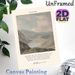 The Beatitudes Painting Poster, Soft-toned Vintage Mountain Lake Landscape Poster, Inspirational Bible Verse Print, Suitable For Living Room And Study_maomaolike.com