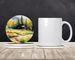 Montana Bitterroot In Watercolor Large Sandstone Coasters Pack Of 4 Absorbent Round Coasters Decor Gifts For Men Or Women, 4 In, Multicolor_maomaolike.com