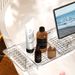 Extendable Bathtub Shelf Tray, Light-Luxury Bathing Storage Board, Acrylic Bathroom Companion Rack, Tub Stand_maomaolike.com