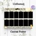 Employee Of The Month Painting Poster, Elegant Gold-accented Monthly Blank Grid Poster, Functional Display To Recognize Outstanding Employees, Ideal_maomaolike.com