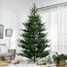 9 Ft Artificial Christmas Tree, Pine Hinged Xmas Tree With 1939 Realistic Branches, Steel Base, Auto Open, Green_maomaolike.com
