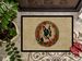 Boston Terrier Christmas Flowers Doormat Front Door Mat Indoor Outdoor Rugs For Entryway, Non Slip Washable Low Pile, 24H X 36W_maomaolike.com