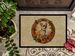 Chihuahua Christmas Flowers Doormat Front Door Mat Indoor Outdoor Rugs For Entryway, Non Slip Washable Low Pile, 24H X 36W_maomaolike.com