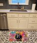 Black Labrador Hippie Dawg Memory Foam Kitchen Mat Machine Washable Anti-Fatigue Mat Cushion Comfort Bath Mat Or Kitchen Rug_maomaolike.com