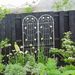 2 Pack Metal Garden Trellis 86.7" X 19.7" Rustproof Trellis For Climbing Plants Outdoor Flower Support Cream White_maomaolike.com