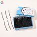 Unisex Black metal fixed hair inline clip disc hair clip Broken hair steel clip small hair clip children hair accessories_maomaolike.com