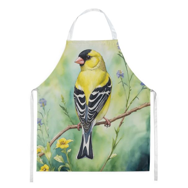 American Goldfinch Apron Cooking Kitchen Server Baking Crafts Gardening For Adult Women Men, Unisex, Large, Multicolor_maomaolike.com