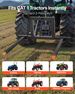 3 Point Hitch Pallet Forks, 1500 Lbs Clamp On Pallet Forks, 50-Inch Total Length Heavy-Duty Tractor Fork With 28.9-46 Inch Adjustable Fork Width, Quick Hitch Attachments For Category 1 Tractors_maomaolike.com