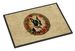 Boston Terrier Christmas Flowers Doormat Front Door Mat Indoor Outdoor Rugs For Entryway, Non Slip Washable Low Pile, 24H X 36W_maomaolike.com