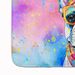 French Bulldog Hippie Dawg Memory Foam Kitchen Mat Machine Washable Anti-Fatigue Mat Cushion Comfort Bath Mat Or Kitchen Rug_maomaolike.com